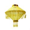 Classic Yellow Tassels Hanging Lantern 14" for Festival Home Garden Shop Decor Lampshade