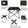 Foldable Camping Table Portable Picnic Table Lightweight Travel Desk