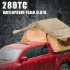 the roof tent with 280TC 2000 waterproof lattice cloth for using as a Camping Necessity A Mobile Home