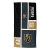 [Personalization Only] OFFICIAL NHL Colorblock Personalized Beach Towel - Vegas Golden Knights