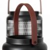 Sullivans 10.5" & 7.25" Modern Black Caged Lantern Set of 2, Metal